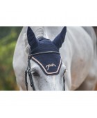 Bonnet anti-mouches PENELOPE "Fly coton" Marine & rose gold