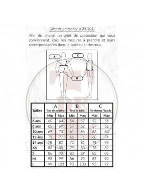 Gilet de cross enfant TDET "Niveau 3"