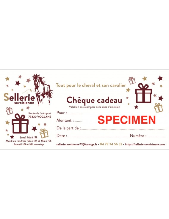 Chèque cadeaux