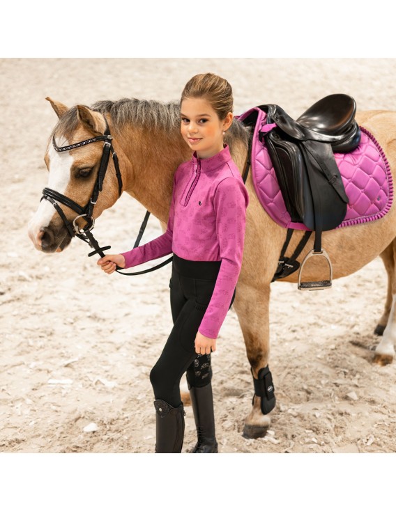 Polo manches longues enfant QHP "Lissie"