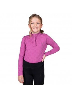 Polo manches longues enfant QHP "Lissie"