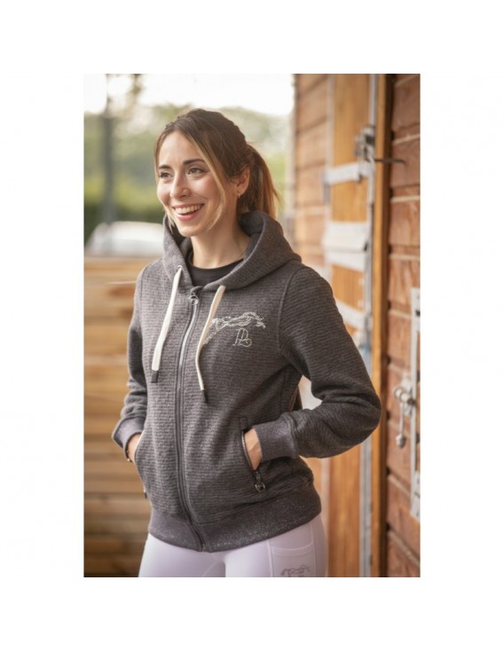 Sweat zippé PENELOPE "Tressy Flock"