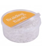 Elastiques plats a natter 50g blancs