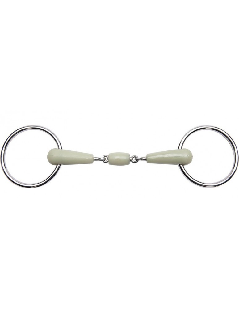 Mors Chantilly double brisure résine FEELING "Flexi pomme"