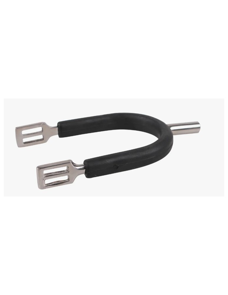 Éperons QHP "Prince de Galles" caoutchouc + courroies