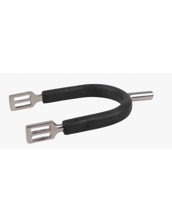 Éperons QHP "Prince de Galles" caoutchouc + courroies