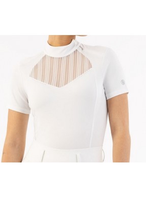 Polo concours BR Lucent white