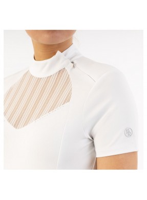 Polo concours BR Lucent white