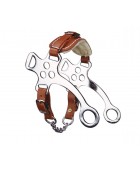 Hackamore acier cuir et mouton FEELING