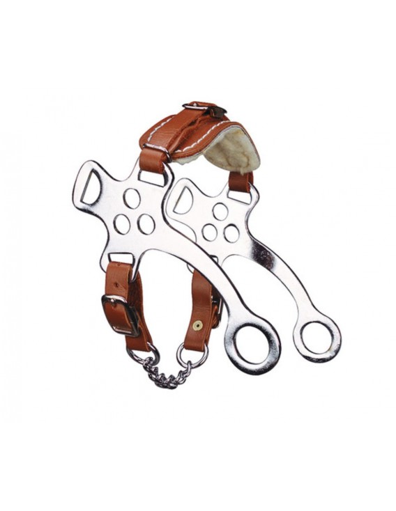 Hackamore acier cuir et mouton FEELING