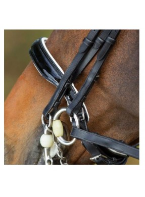 Bride de dressage convertible cuir HFI "Weymouth"
