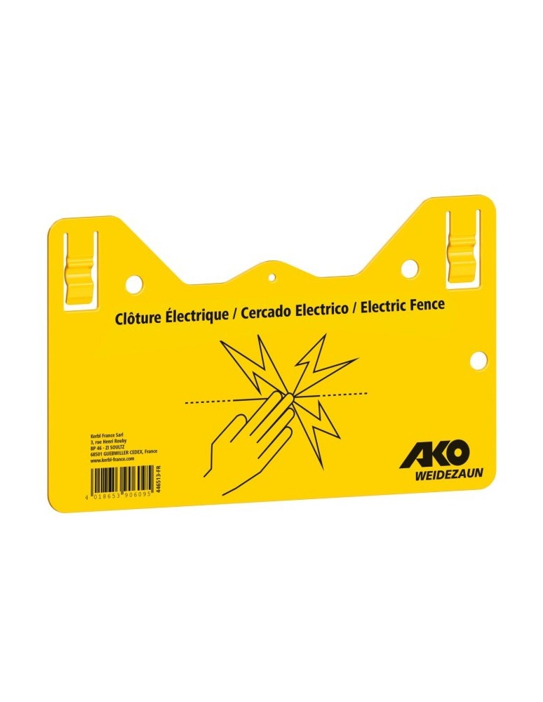 Plaque/panneau de signalisation clôture AKO "PVC"